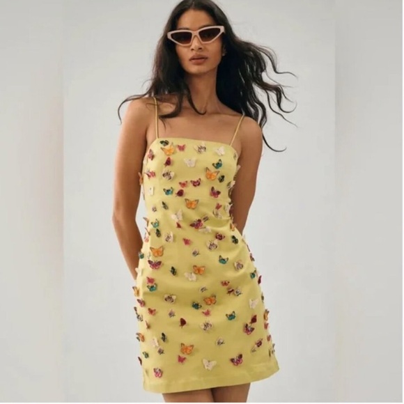 Anthropologie Dresses & Skirts - Anthropologie Maeve 3-D Butterfly Dress